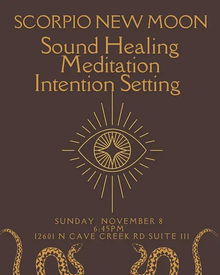 New Moon Sound Healing,  Meditation + Intention Setting