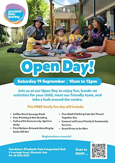Goodstart Elizabeth Vale Integrated Hub Open Day