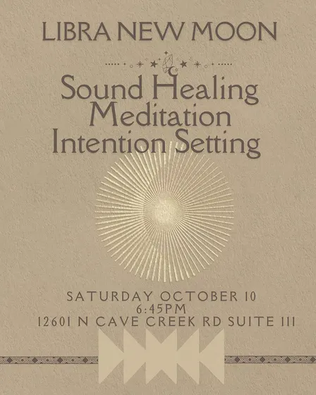 New Moon Sound Healing,  Meditation + Intention Setting