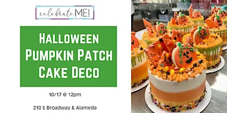 Halloween Pumpkin Patch Cake Decorating