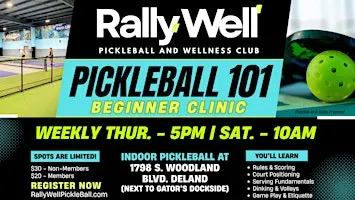 RallyWell Pickleball 101 Clinics