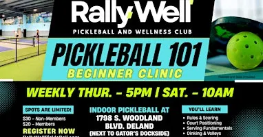 RallyWell Pickleball 101 Clinics