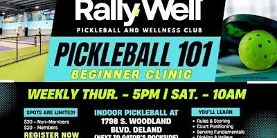 RallyWell Pickleball 101 Clinics