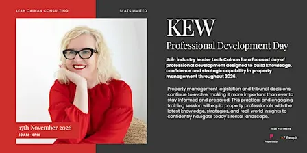 KEW | Professional Development Training Day for Property Managers