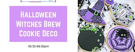 Halloween Witches Brew Cookie Decorating