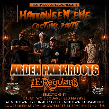 HALLOWEEN EVE PARTY w/ ARDEN PARK ROOTS & THE E.REGULARS