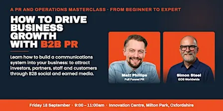 Drive growth with B2B PR > How to build a PR system into your business.