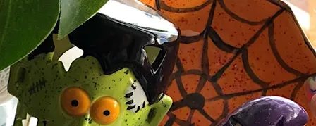Halloween pottery painting
