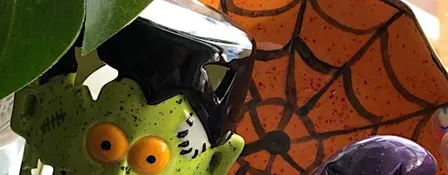 Halloween pottery painting