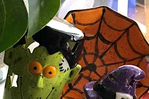 Halloween pottery painting