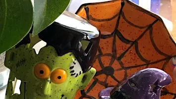 Halloween pottery painting