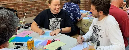 Playful Drawing Workshop Pink Moon: Outside Edition