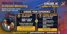 Warrior Notes Mentoring and Impartation Weekend