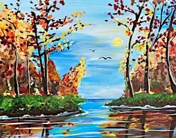 Mountain Lake In Fall