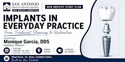 New Dentist Study Club Session 3 | Implants in Everyday Practice