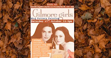 Autumn Mug Pottery Painting at Clayhill Vineyard!