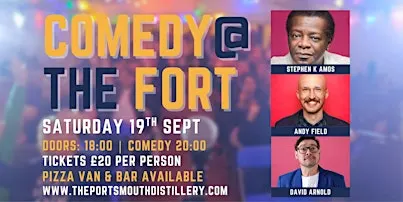 Comedy @ The Fort with Stephen K Amos, David Arnold & Andy Field