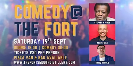 Comedy @ The Fort with Stephen K Amos, David Arnold & Andy Field