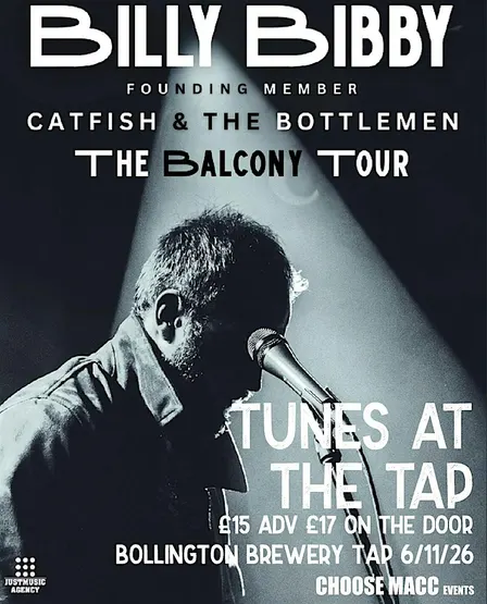 Tunes at the Tap Billy Bibby founding member of Catfish & the Bottlemen