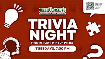 Flowood Trivia Night | Beef 'O' Brady's