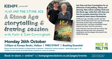 VLAD AND THE STONE AGE A Stone Age storytelling and drawing session