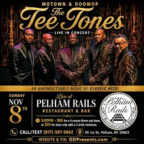 The Tee Tones in Concert in Pelham N.Y. Dinner show