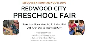 School/Vendor Registration: 2026 Preschool Fair in Redwood City