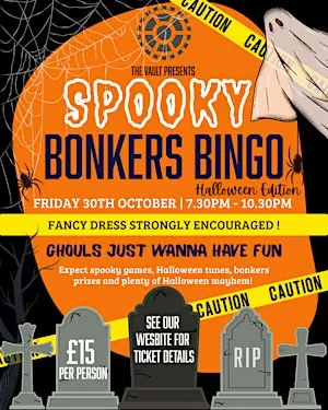 Spooky  Bonkers Bingo Halloween edition