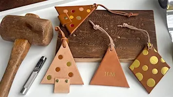 Personalised Leather Tree Decorations
