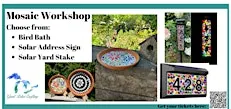 Paw Paw Mosaic Bird Bath or Solar Sign workshop @ St Julian Winery