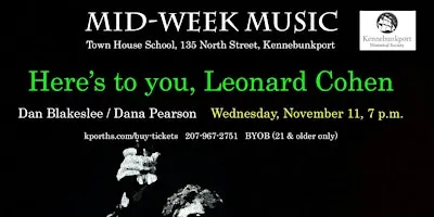 Mid-Week Music: Here's To You, Leonard Cohen