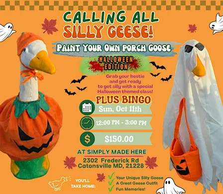 Paint Your Own Porch Goose & BINGO!