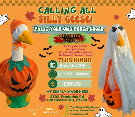 Paint Your Own Porch Goose & BINGO!