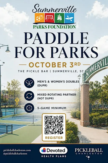Paddle For Parks Presented By Pickleball Charleston