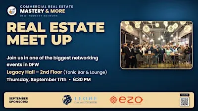 Monthly Commercial Real Estate Mastery & More - September 2026