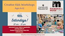 Weekend Kids’ Art Workshops Starting 9/26