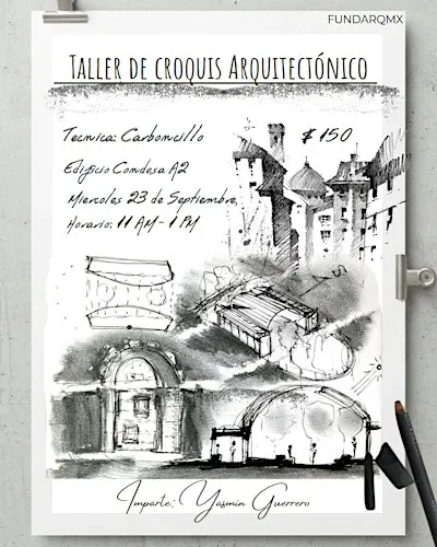 Taller de Croquis Arquitectónico en Carboncillo