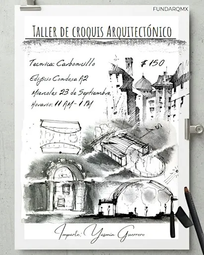 Taller de Croquis Arquitectónico en Carboncillo