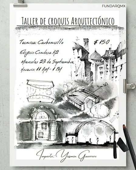 Taller de Croquis Arquitectónico en Carboncillo
