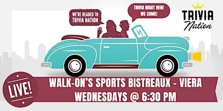 General Knowledge Trivia at Walk On's Sports Bistro Viera - $100 in prizes!