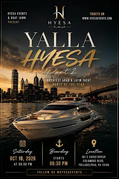 YALLA HYESA Arab & Latin Boat Party Part 2