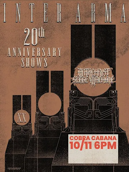 Inter Arma 20 Years w/ Antichrist Siege Machine at Cobra