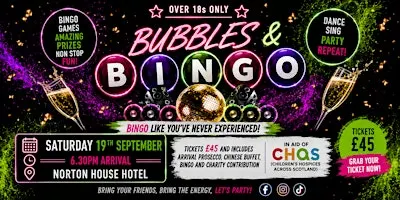 Bubbles & Bingo supporting CHAS Scotland