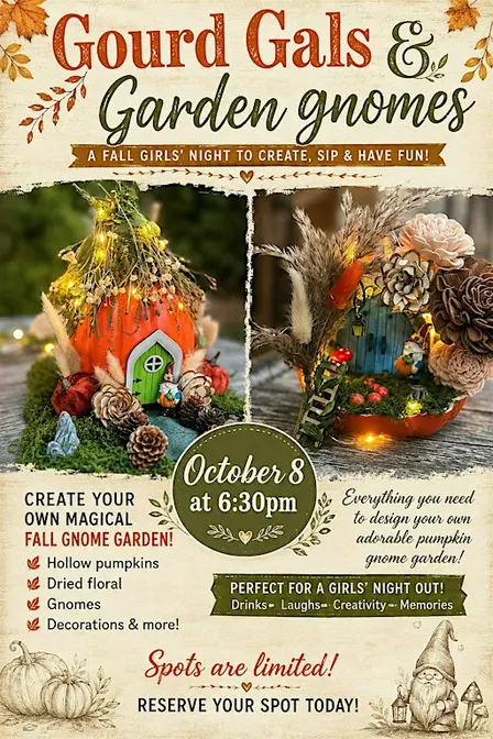 Gourd Gals & Garden Gnomes