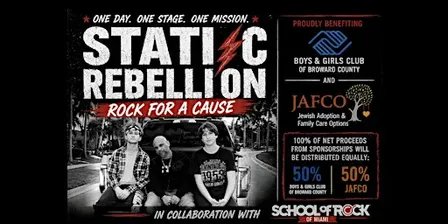 Static Rebellion Rock for A Cause in Partnership with School of Rock Miami