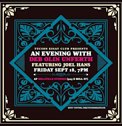 Tucson Essay Club presents An Evening with Deb Olin Unferth and Joel Hans