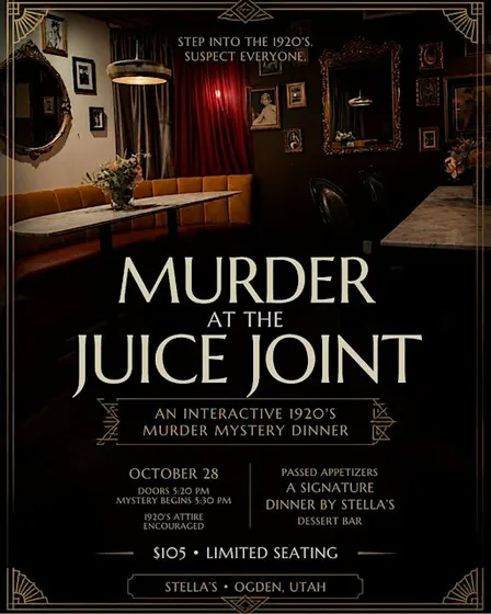 Murder at the Juice Joint: A 1920s Murder Mystery Dinner