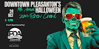 Downtown Pleasanton's Halloween Zom-Brew Crawl 2026