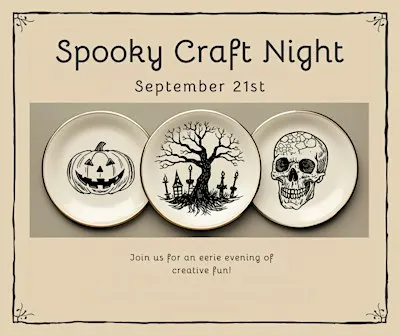 Halloween craft night at Mcmennimans