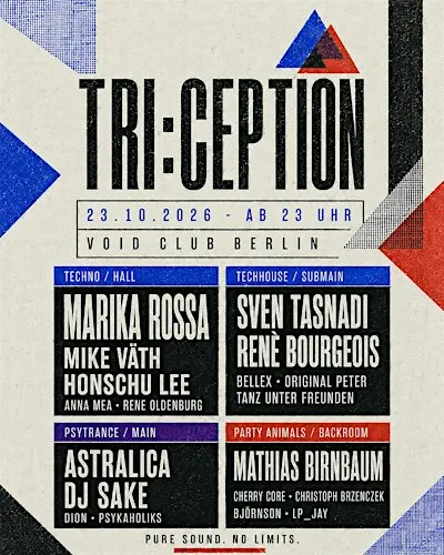 TRI:CEPTION (Techno, Psytrance, Techhouse) - 4 Floors